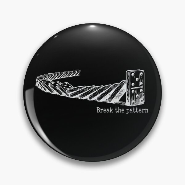 Item preview, Break the Pattern Last Domino Minimalist T-Shirt | NeoSeinen designed and sold by NeoSeinen.