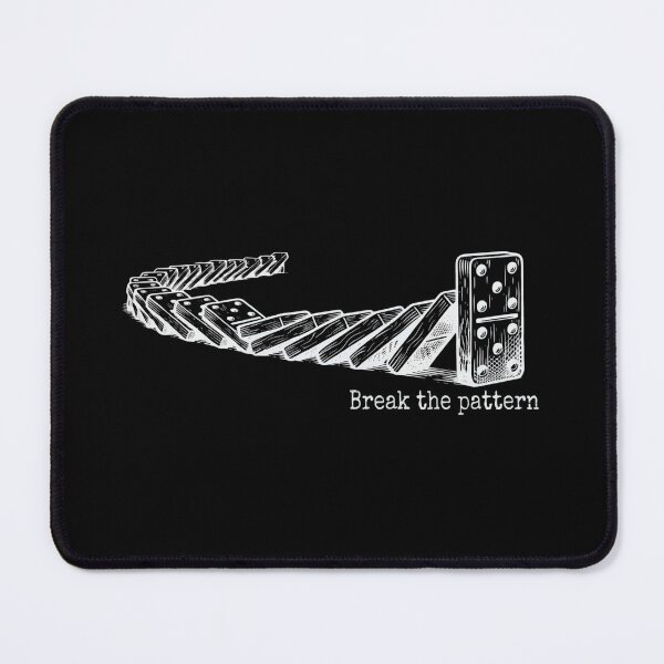 Item preview, Break the Pattern Last Domino Minimalist T-Shirt | NeoSeinen designed and sold by NeoSeinen.