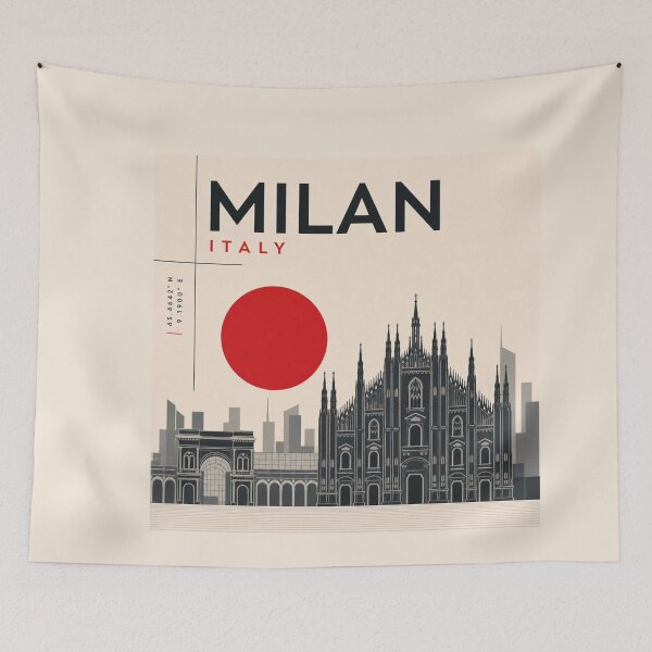 Item preview, Milan swiss style poster designed and sold by CMYKStudio.