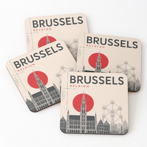 Item preview, Brussels swiss style poster designed and sold by CMYKStudio.