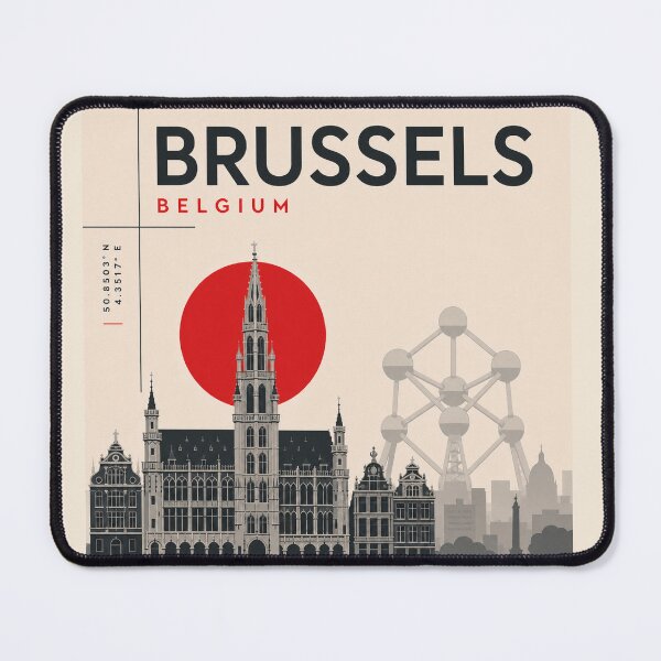 Item preview, Brussels swiss style poster designed and sold by CMYKStudio.
