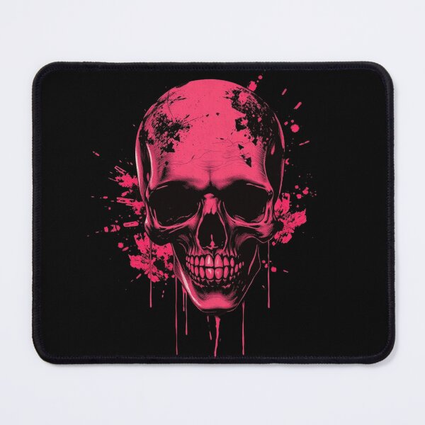 Item preview, Hot Pink Grunge Paint Splatter Skull designed and sold by ERODED SELF.
