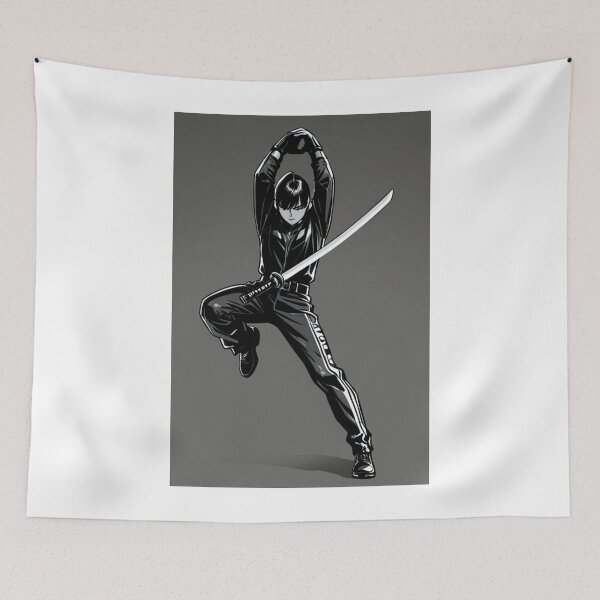 Item preview, Manga - Androgynous Character, Dark Combat Aesthetic designed and sold by AnimeShin.