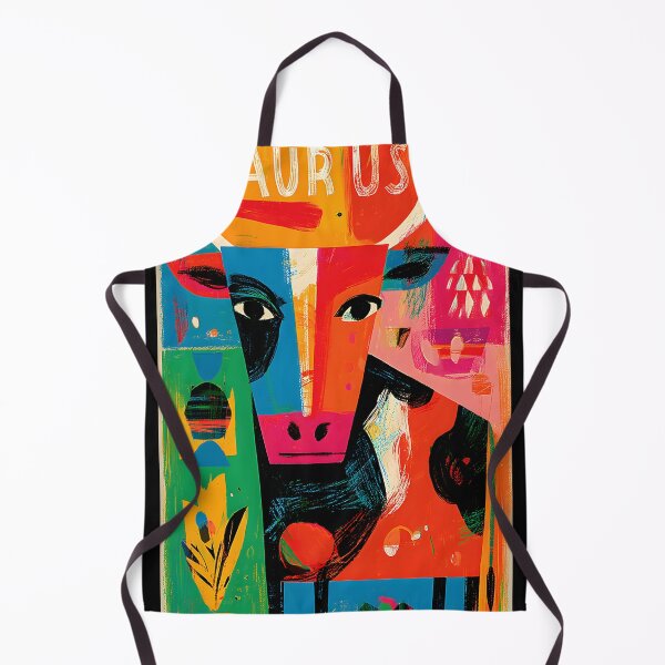 Item preview, Taurus Zodiac Symbol with Bold Geometric Design and Vibrant Contemporary Astrology Wall Decor designed and sold by OlfactoART Studio.