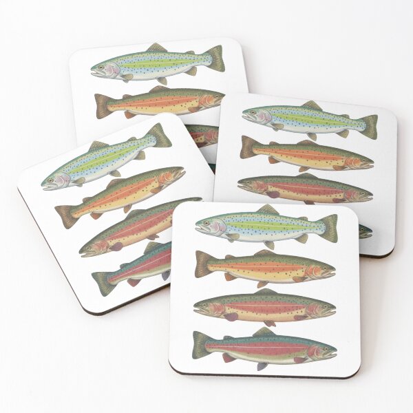 Item preview, Rainbow Trout Fishing, Vintage Trout, Retro Fish, Outdoor Fishing, Fly Fishing Graphic designed and sold by DesignDenDo ⭐⭐⭐⭐⭐.