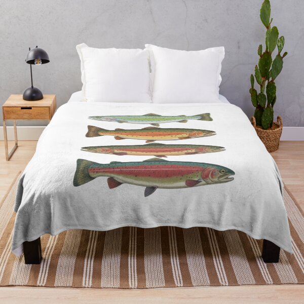 Item preview, Rainbow Trout Fishing, Vintage Trout, Retro Fish, Outdoor Fishing, Fly Fishing Graphic designed and sold by DesignDenDo ⭐⭐⭐⭐⭐.