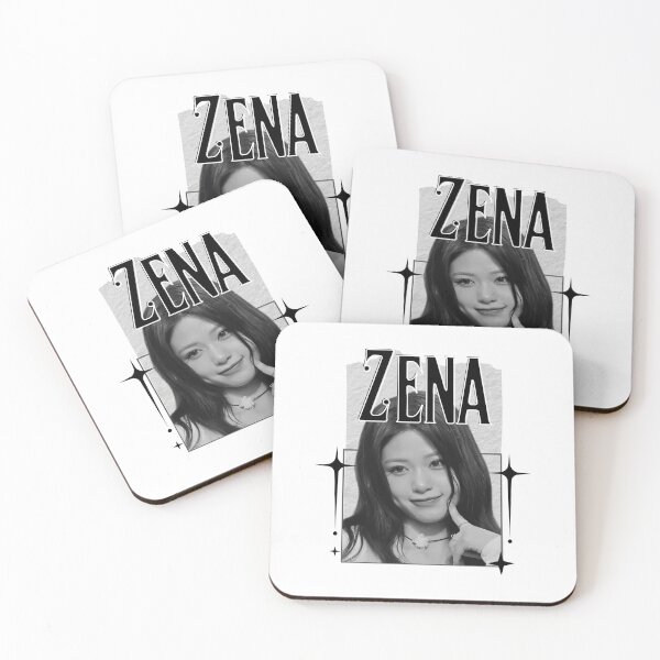Item preview,  Rescenee Zena Global Vocal KPOP Girl Group Black and White Collage Digital Art Portrait designed and sold by AJUNICE STUDIO.