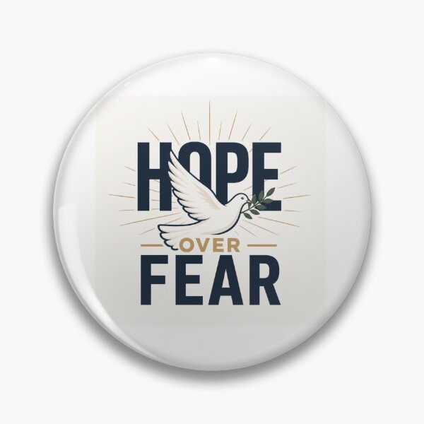 Item preview, Hope Over Fear Christian Inspirational Quote Design for Faith and Courage designed and sold by Paltooproducts.