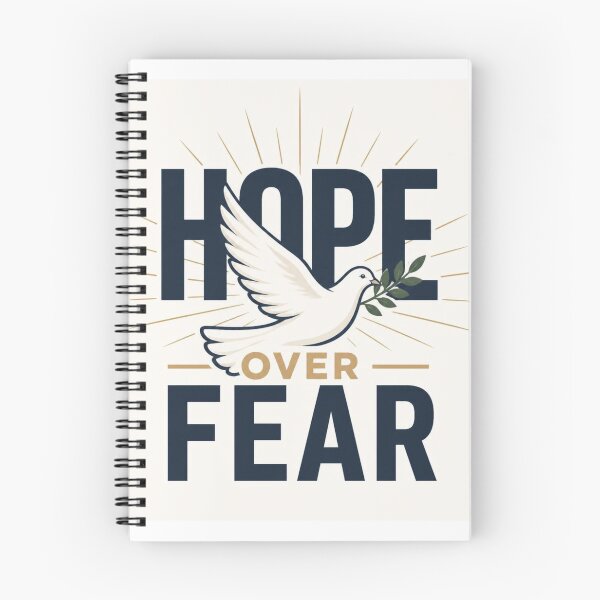 Item preview, Hope Over Fear Christian Inspirational Quote Design for Faith and Courage designed and sold by Paltooproducts.