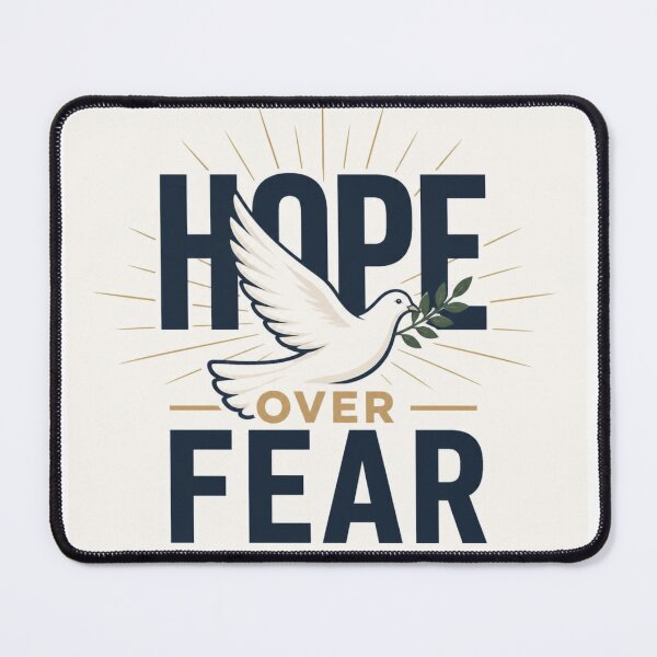 Item preview, Hope Over Fear Christian Inspirational Quote Design for Faith and Courage designed and sold by Paltooproducts.