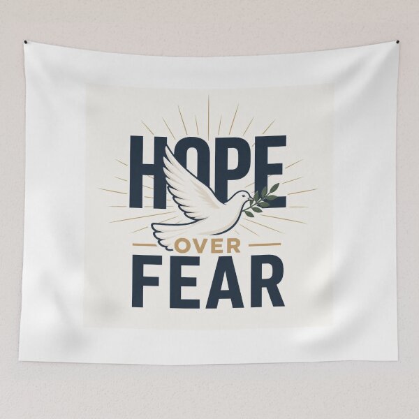 Item preview, Hope Over Fear Christian Inspirational Quote Design for Faith and Courage designed and sold by Paltooproducts.