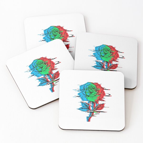 Item preview, Glitch Rose RGB Anaglyph Bloom designed and sold by puzzell.