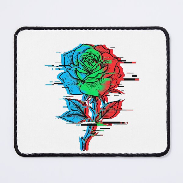 Item preview, Glitch Rose RGB Anaglyph Bloom designed and sold by puzzell.