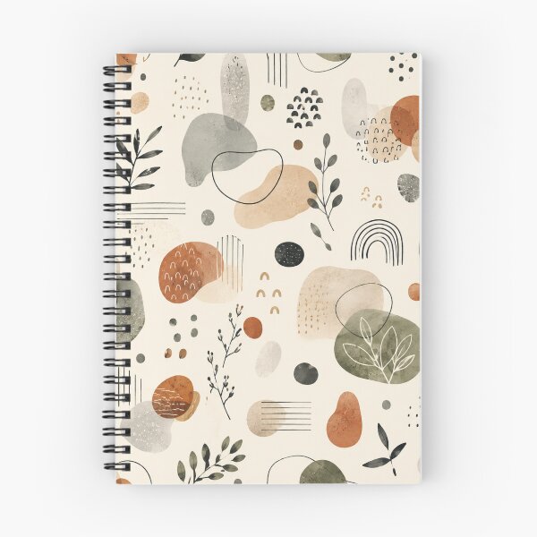 Item preview, Earth Tones Abstract Botanical Pattern designed and sold by QCena.