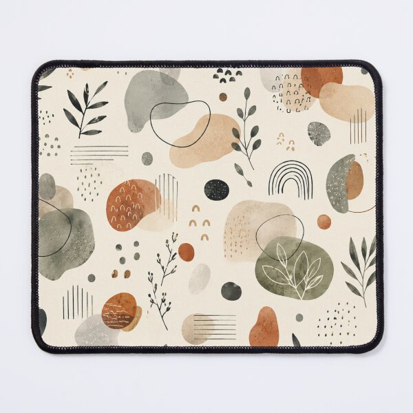 Item preview, Earth Tones Abstract Botanical Pattern designed and sold by QCena.