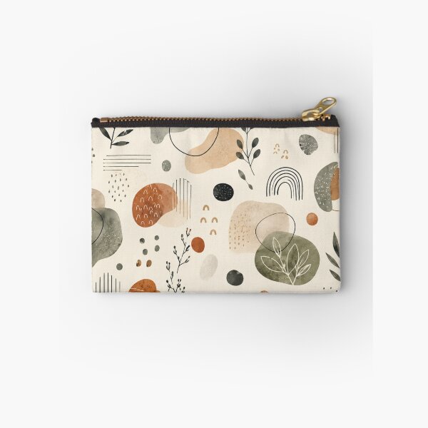 Item preview, Earth Tones Abstract Botanical Pattern designed and sold by QCena.