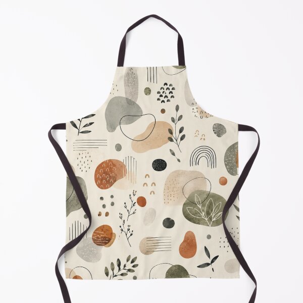 Item preview, Earth Tones Abstract Botanical Pattern designed and sold by QCena.