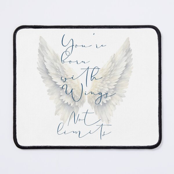 Item preview, You're born with Wings not Limits quote on T-shirts and mug designed and sold by ShipDrop.