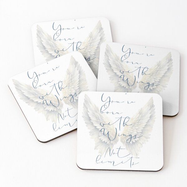 Item preview, You're born with Wings not Limits quote on T-shirts and mug designed and sold by ShipDrop.