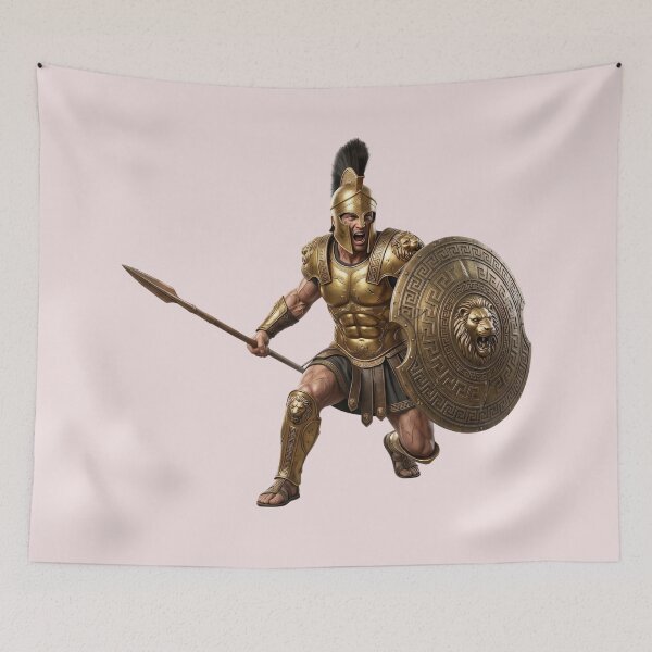 Item preview, Achilles Golden Armor Ancient Greek Warrior designed and sold by Utopian-Magic.