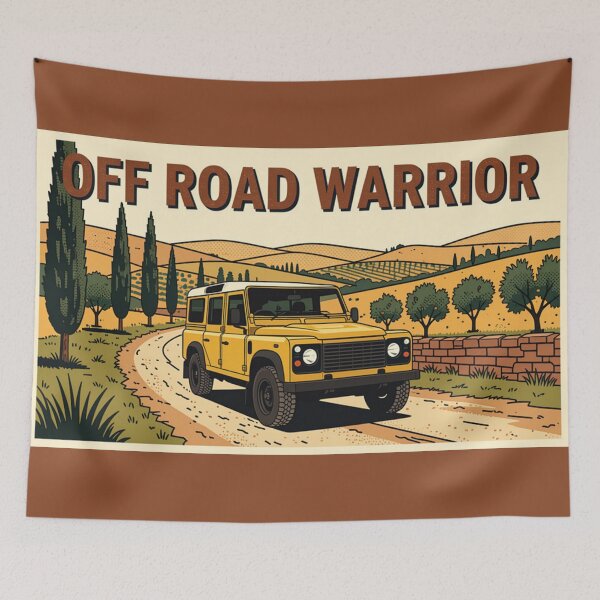 Item preview, Land Rover Defender Retro Off Road Warrior designed and sold by Dimensionality.