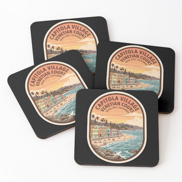 Item preview, Retro Capitola Village Venetian Court Santa Cruz California designed and sold by LittleArij.