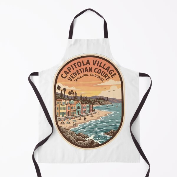 Item preview, Retro Capitola Village Venetian Court Santa Cruz California designed and sold by LittleArij.