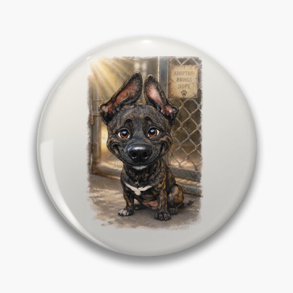 Item preview, Freedom Ride Hopeful Shelter Rescue Dog Print designed and sold by RescueHeart10.