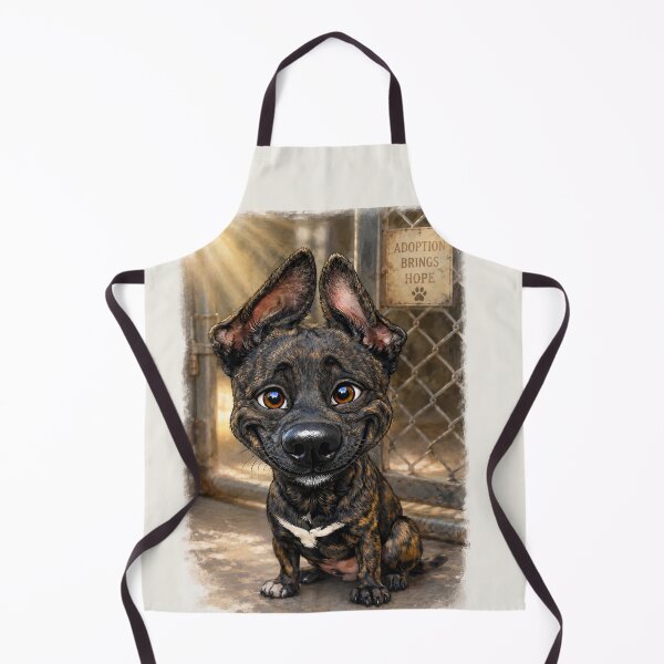Item preview, Freedom Ride Hopeful Shelter Rescue Dog Print designed and sold by RescueHeart10.