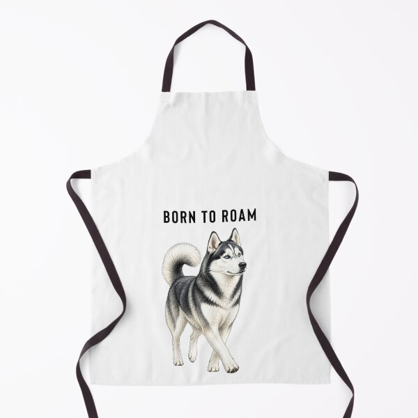 Item preview, Born to Roam Husky | Watercolor Dog Illustration designed and sold by PAPIRO SIGLO XXI.