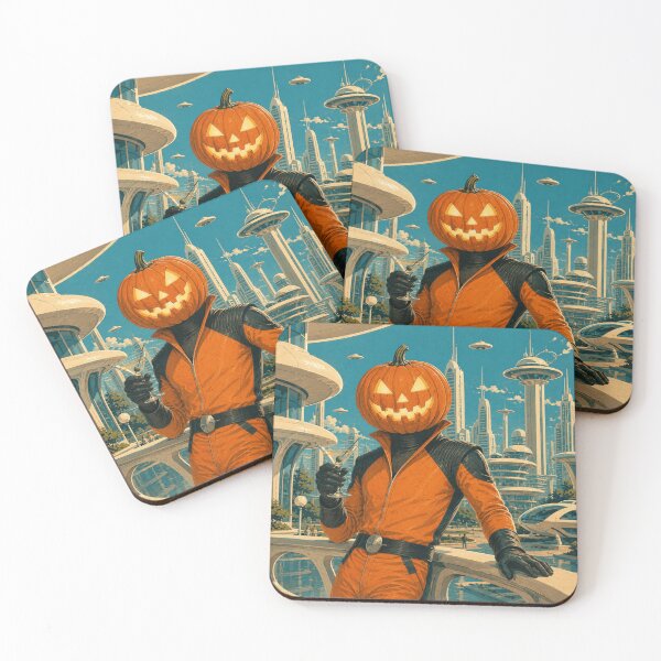 Item preview, Headless Horseman Futuristic Metropolis - Mid-Century Pop Art designed and sold by TheHorsemanRidesAgain.
