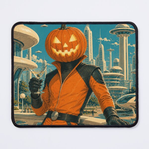 Item preview, Headless Horseman Futuristic Metropolis - Mid-Century Pop Art designed and sold by TheHorsemanRidesAgain.