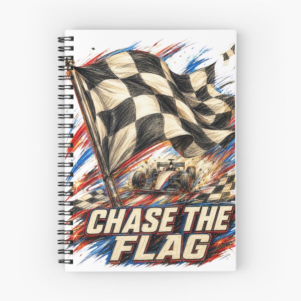 Item preview, Chase the Flag Checkered Flag Racing Art designed and sold by Tobull.