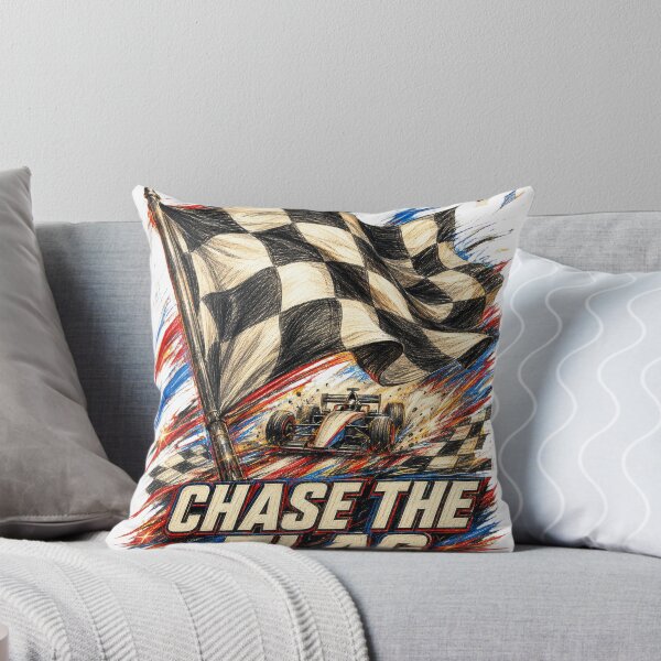 Item preview, Chase the Flag Checkered Flag Racing Art designed and sold by Tobull.