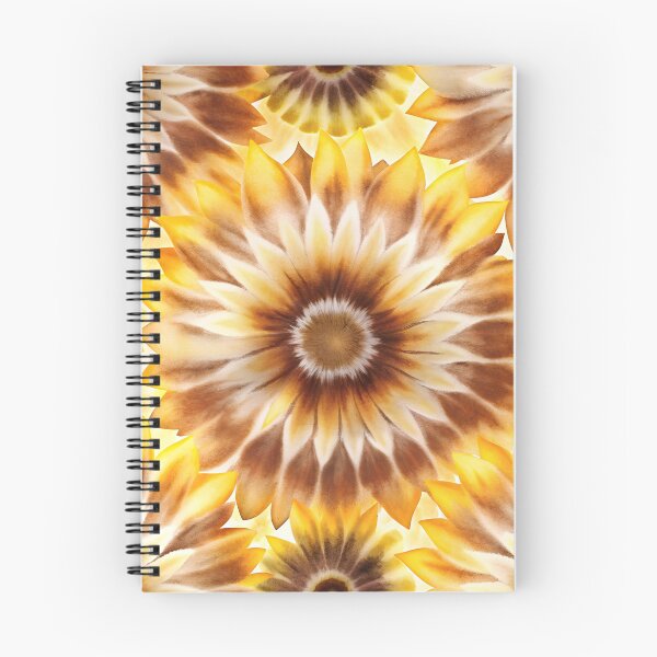 Item preview, Autumn Sunflower Tie Dye Pattern - Golden Harvest Floral Mandala designed and sold by AOCollections.