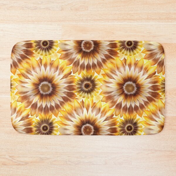 Item preview, Autumn Sunflower Tie Dye Pattern - Golden Harvest Floral Mandala designed and sold by AOCollections.