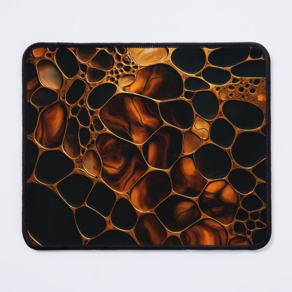 Item preview, Amber & Black Organic Abstract Wall Art | Modern Luxury Pattern for Contemporary Home Decor designed and sold by GutyzDesignsES.