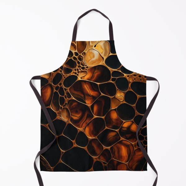 Item preview, Amber & Black Organic Abstract Wall Art | Modern Luxury Pattern for Contemporary Home Decor designed and sold by GutyzDesignsES.
