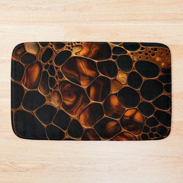 Item preview, Amber & Black Organic Abstract Wall Art | Modern Luxury Pattern for Contemporary Home Decor designed and sold by GutyzDesignsES.