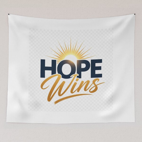 Item preview, Hope Wins Inspirational Christian Quote Design for Faith and Victory designed and sold by Paltooproducts.