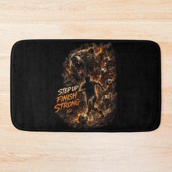 Item preview,  Step Up Finish Strong Soccer Motivation designed and sold by LegendCourt.