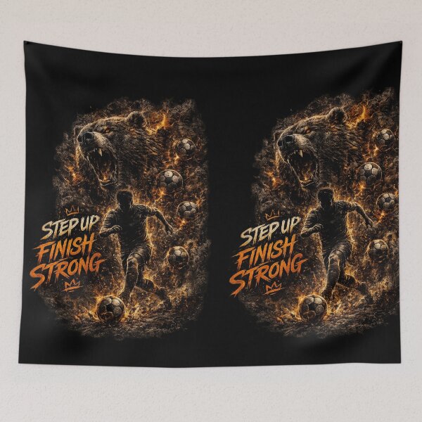 Item preview,  Step Up Finish Strong Soccer Motivation designed and sold by LegendCourt.