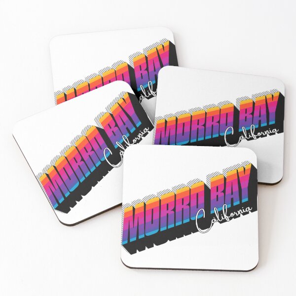 Item preview, Morro Bay California Retro 80s Sunset Text Design designed and sold by DonnaRaine.