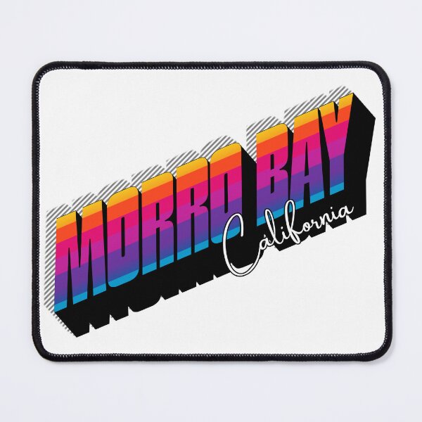 Item preview, Morro Bay California Retro 80s Sunset Text Design designed and sold by DonnaRaine.