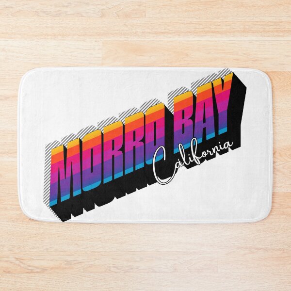 Item preview, Morro Bay California Retro 80s Sunset Text Design designed and sold by DonnaRaine.