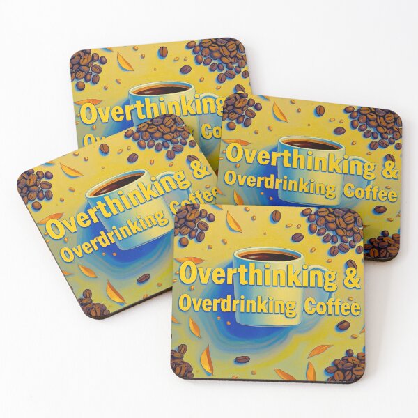 Item preview, Overthinking and Overdrinking Coffee #1 designed and sold by Helios Be. Lavsh.