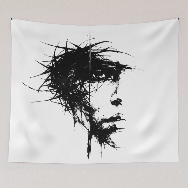 Item preview, Mysterious Black Ink Face designed and sold by senet-shop.