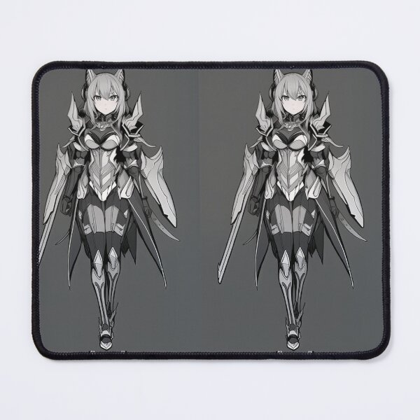 Item preview, Science-Fiction - Futuristic Neko Warrior, JRPG Manga Aesthetic designed and sold by AnimeShin.