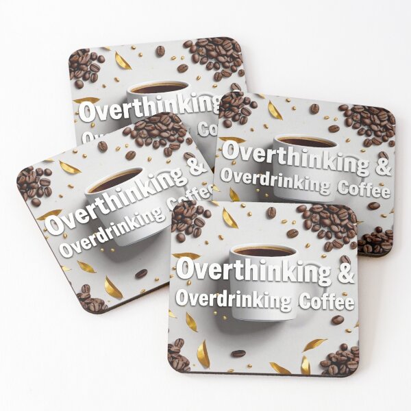 Item preview, Overthinking and Overdrinking Coffee #2 designed and sold by Helios Be. Lavsh.