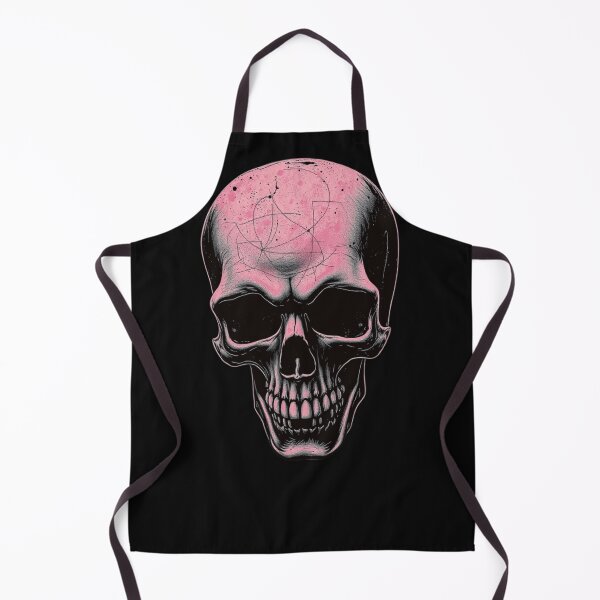 Item preview, Minimalist Pink Ink Sketch Skull Art designed and sold by ERODED SELF.